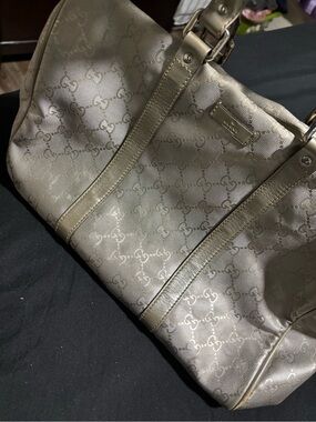 Gucci Metallic Silver Joy Boston Bag